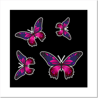 Colorful Butterfly , Cute Light Butterflies Gift Idea Posters and Art